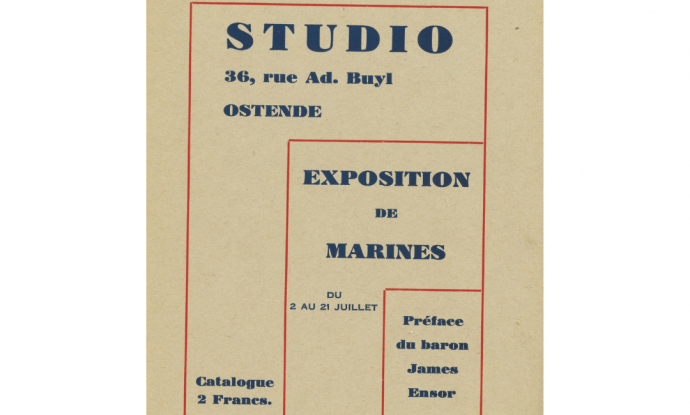 catalogus Exposition de Marines, Galerie Studio Ostende, 2-21 juillet 1931, Collectie Mu.ZEE bibliotheek