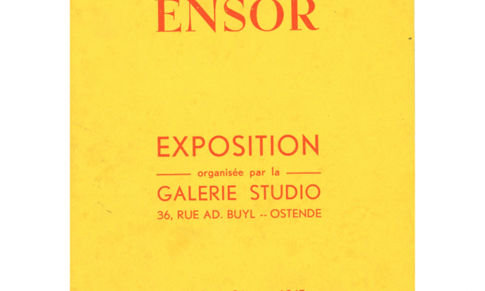 catalogus Exposition Ensor, Galerie Studio Ostende, 2-24 août 1945, Collectie Mu.ZEE bibliotheek